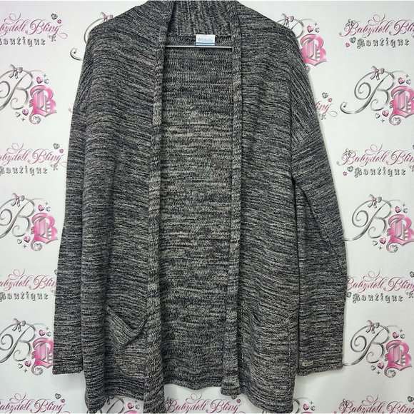 Columbia Sweaters - Columbia cardigan knitted heathered grey flowy with pockets warm cozy